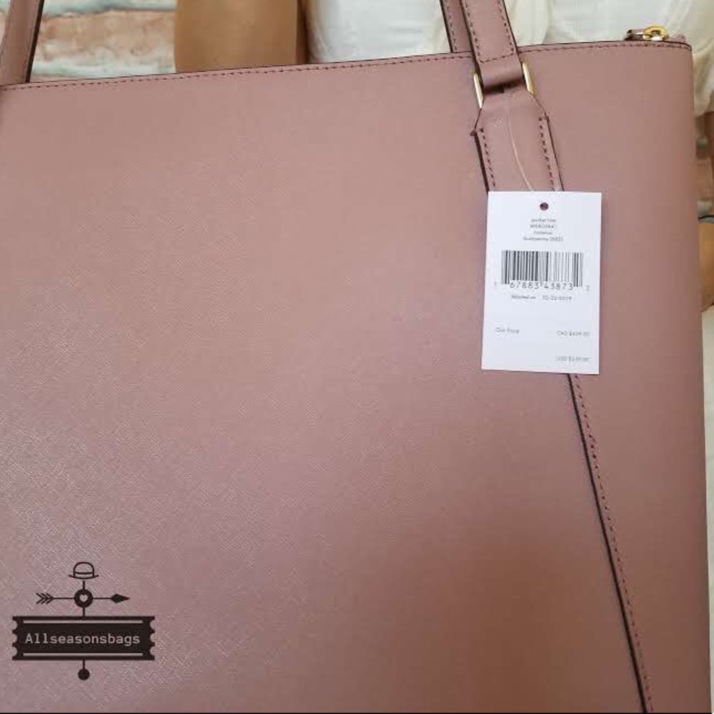 Kate spade LARGE Cameron pocket tote solid PEONY - Picture 6 of 7